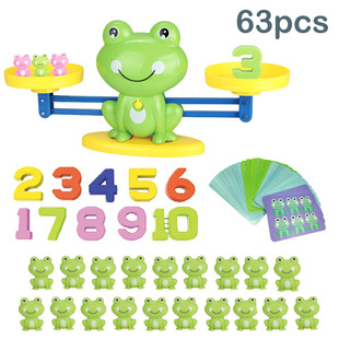 Cross-Border Digital Frog Balance Parent-Child Interaction Digital Addition and Subtraction Balance Balance Cat Children Early Education Educational Toys