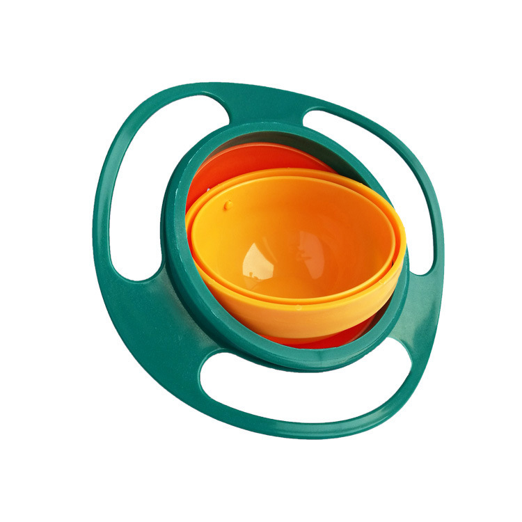 Ebay Amazon children&#039;s Bowl 360 degree rotating balance bowl top bowl FLYING saucer bowl baby bowl does not pour bowl