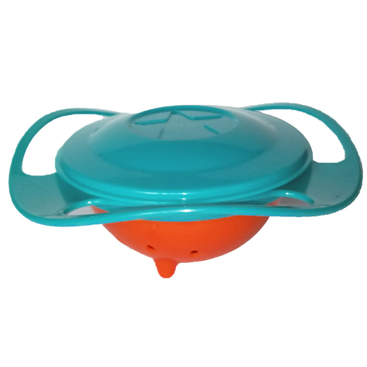 Ebay Amazon children's Bowl 360 degree rotating balance bowl top bowl FLYING saucer bowl baby bowl does not pour bowl