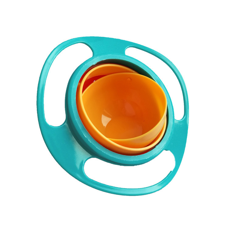 Ebay Amazon children's Bowl 360 degree rotating balance bowl top bowl FLYING saucer bowl baby bowl does not pour bowl