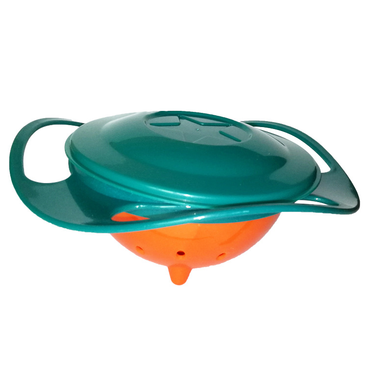 Ebay Amazon children's Bowl 360 degree rotating balance bowl top bowl FLYING saucer bowl baby bowl does not pour bowl
