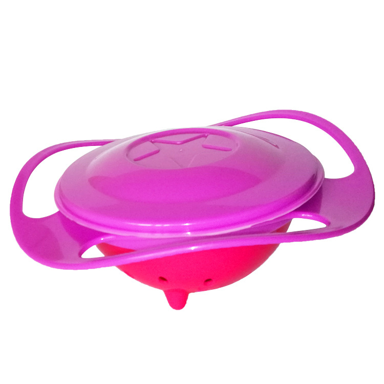 Ebay Amazon children's Bowl 360 degree rotating balance bowl top bowl FLYING saucer bowl baby bowl does not pour bowl