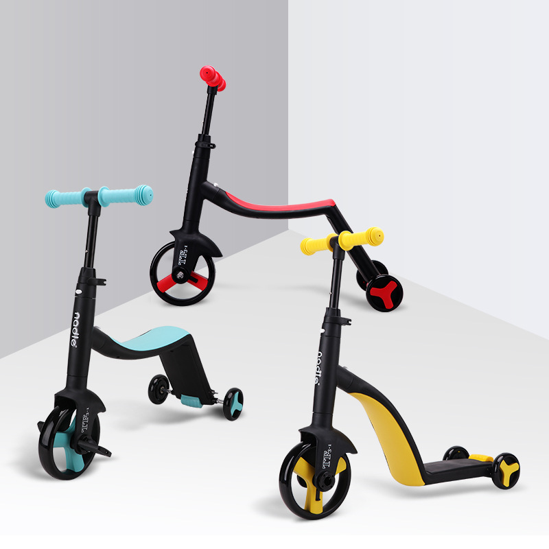 Children's Scooter Balance Car Tricycle Three-in-One Baby's Stroller Scooter Luge Natto Nadle