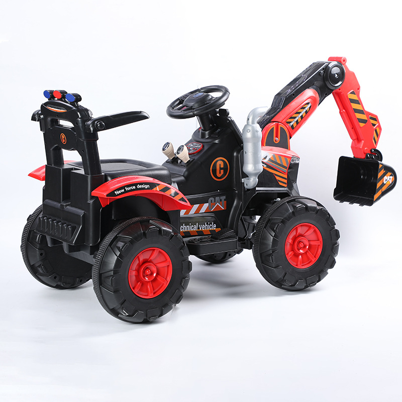 Stall Supply Four-Wheel Drive All-Electric Children&#039;s Toy Car Four-Wheel Outdoor Balance Excavator Toy Car Charging