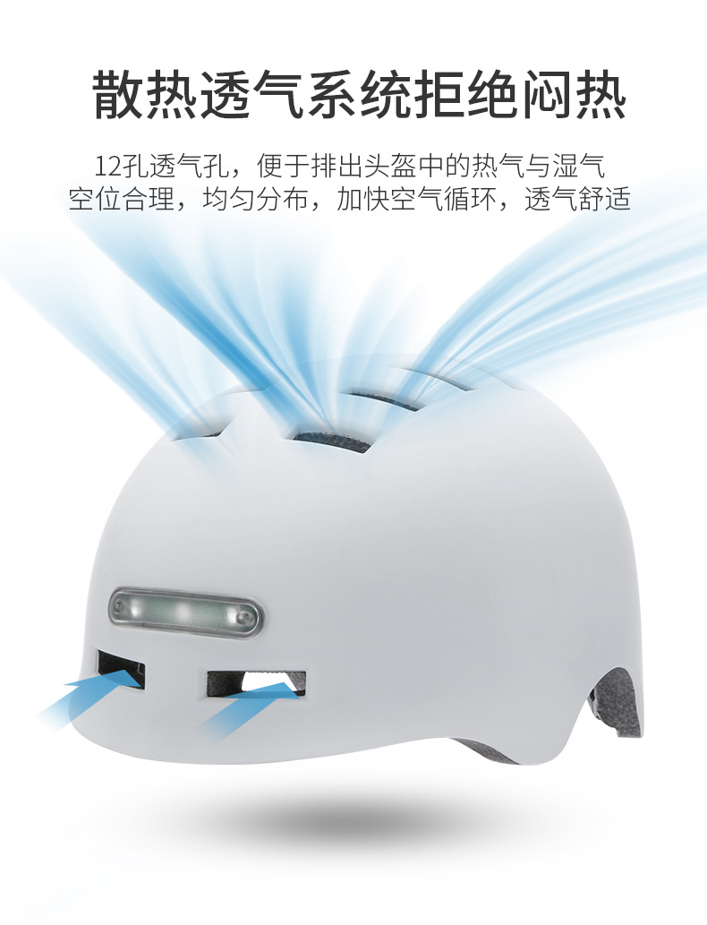 Lighting Warning with Lights Integrated Helmet Bicycle Balance Car ElectrombileScooter Cycling Outdoor Helmet Lighting Warning with Lights Integrated Helmet Bicycle Balance Car ElectrombileScooter Cycling Outdoor Helmet
