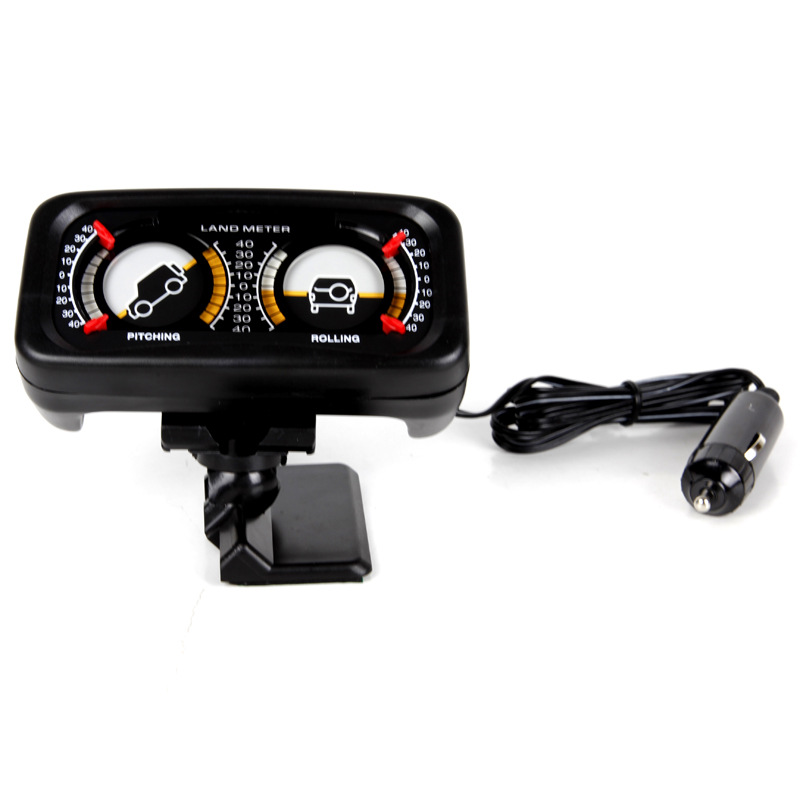 Black Adjustable Transfer Lamp Balance Meter Car off-Road Balancer Car Grade Meter TR-313