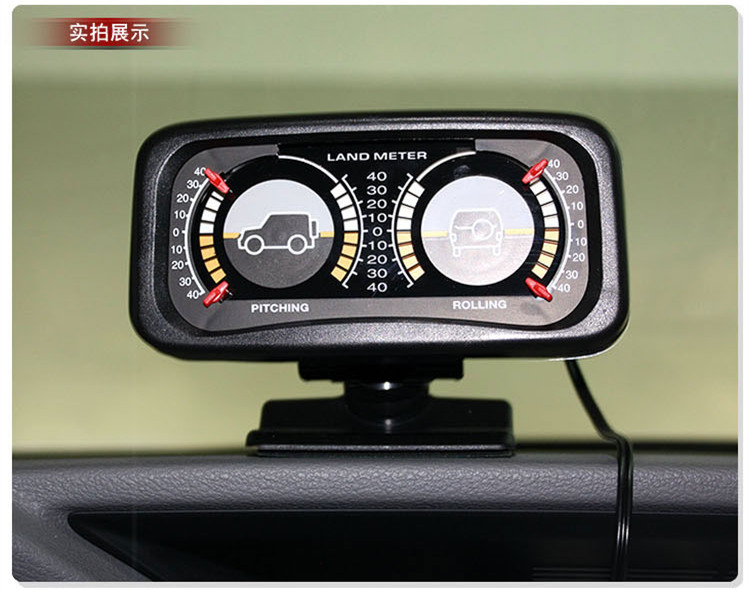 Black Adjustable Transfer Lamp Balance Meter Car off-Road Balancer Car Grade Meter TR-313 Black Adjustable Transfer Lamp Balance Meter Car off-Road Balancer Car Grade Meter TR-313