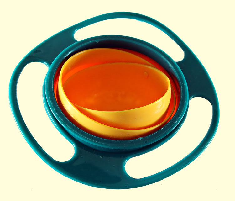 360 degree rotating balance Bowl top Bowl FLYING saucer Bowl baby Bowl