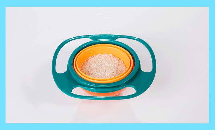 360 degree rotating balance Bowl top Bowl FLYING saucer Bowl baby Bowl