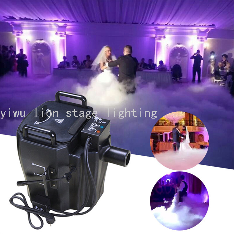 Factory Direct Sales 3500W Stage Dry Ice Machine Ground Smoke Machine Wedding Performance Atmosphere Smoke Making Machine Sprayer Spray Machine