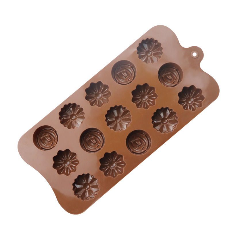 15 solid floret silica gel chocolate mold ice mold image lifelike easy to mold food grade 15 solid floret silica gel chocolate mold ice mold image lifelike easy to mold food grade