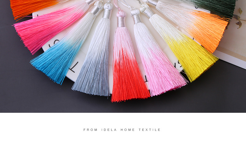8cm Gradient Tassel Fringe Segment Ran Closed Lanyard Ice Silk Vertical Tassel Bookmark Phone Case Fimbrilla Pendant 8cm Gradient Tassel Fringe Segment Ran Closed Lanyard Ice Silk Vertical Tassel Bookmark Phone Case Fimbrilla Pendant