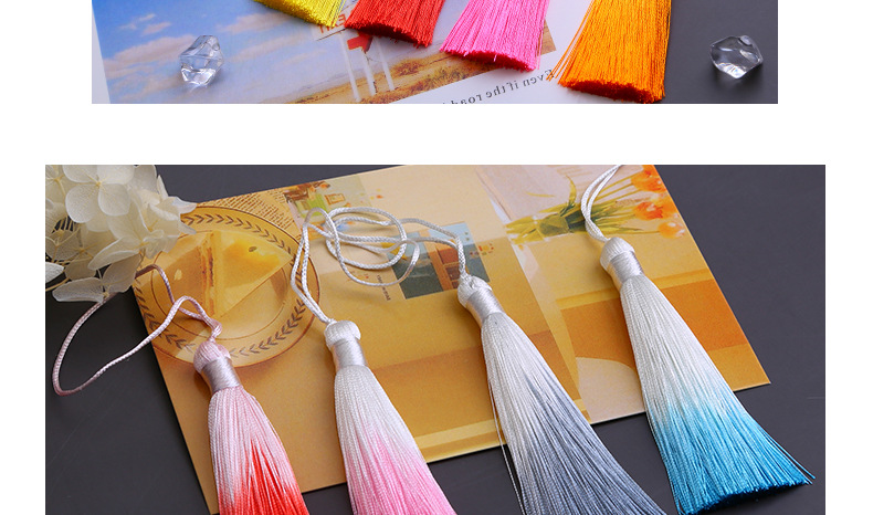 8cm Gradient Tassel Fringe Segment Ran Closed Lanyard Ice Silk Vertical Tassel Bookmark Phone Case Fimbrilla Pendant 8cm Gradient Tassel Fringe Segment Ran Closed Lanyard Ice Silk Vertical Tassel Bookmark Phone Case Fimbrilla Pendant