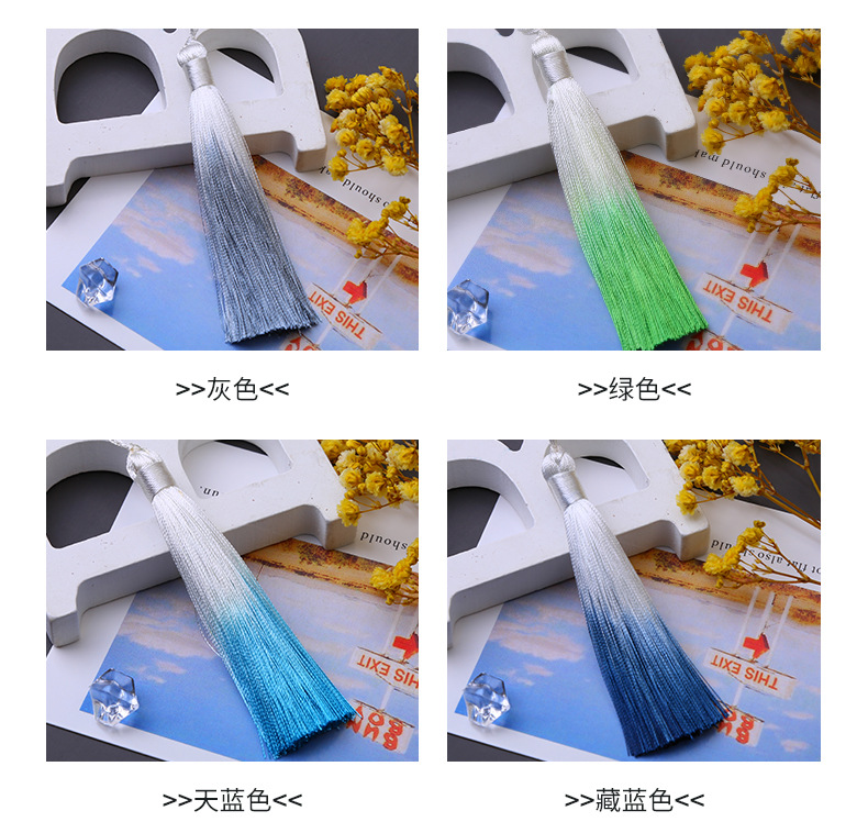 8cm Gradient Tassel Fringe Segment Ran Closed Lanyard Ice Silk Vertical Tassel Bookmark Phone Case Fimbrilla Pendant 8cm Gradient Tassel Fringe Segment Ran Closed Lanyard Ice Silk Vertical Tassel Bookmark Phone Case Fimbrilla Pendant