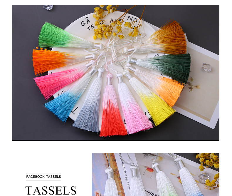 8cm Gradient Tassel Fringe Segment Ran Closed Lanyard Ice Silk Vertical Tassel Bookmark Phone Case Fimbrilla Pendant 8cm Gradient Tassel Fringe Segment Ran Closed Lanyard Ice Silk Vertical Tassel Bookmark Phone Case Fimbrilla Pendant