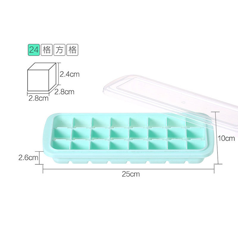 New Silicone Ice Tray 24 Grid 36 Grid Ice Tray with Lid Silicone Ice Tray Home Bar Ice Maker Wholesale