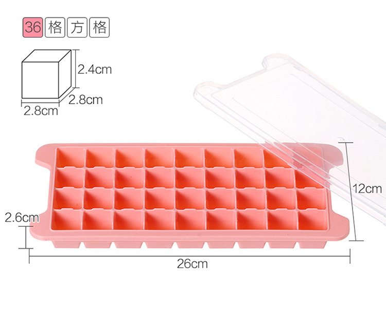 New Silicone Ice Tray 24 Grid 36 Grid Ice Tray with Lid Silicone Ice Tray Home Bar Ice Maker Wholesale New Silicone Ice Tray 24 Grid 36 Grid Ice Tray with Lid Silicone Ice Tray Home Bar Ice Maker Wholesale