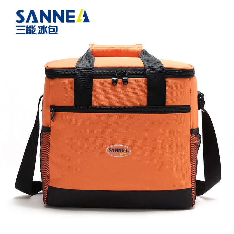 16L Insulated Bag Picnic Ice Pack Oxford Cloth Cold Storage Bag Lunch Bag Aluminum Foil Bento Thermal Bag Whole