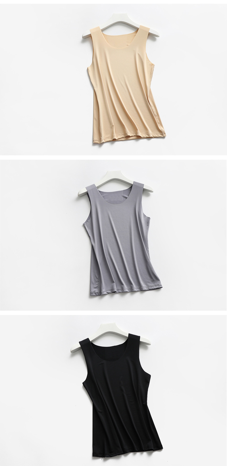 Follow the heart of spring and summer New thin women without trace Ice Vest Movement Speed Dry milk Stretch running Follow the heart of spring and summer New thin women without trace Ice Vest Movement Speed Dry milk Stretch running