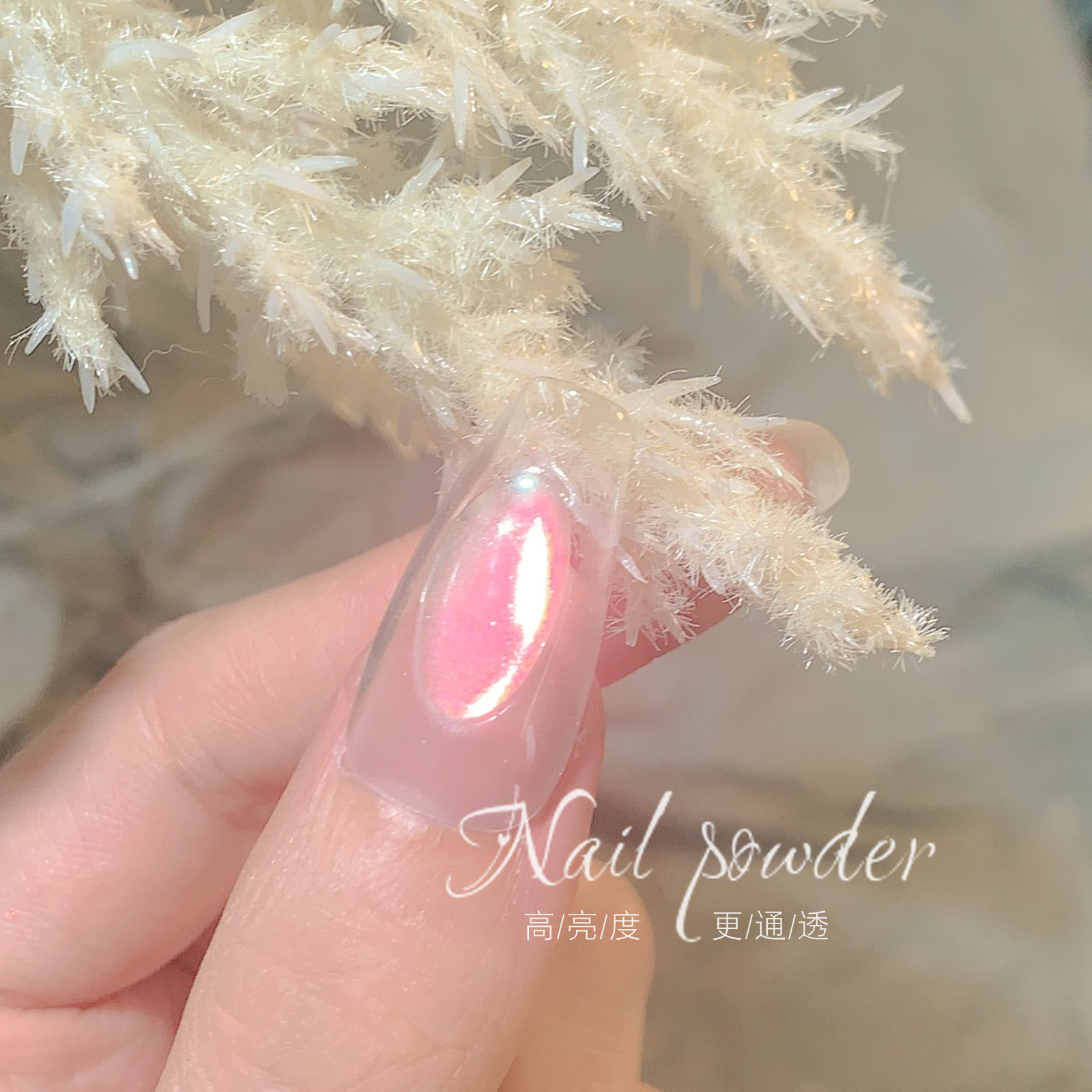 MultiColor Manicure Internet Celebrity Smooth Skin Pink 2021 New Fairy Highlight Powder Ice Transparent Popular White