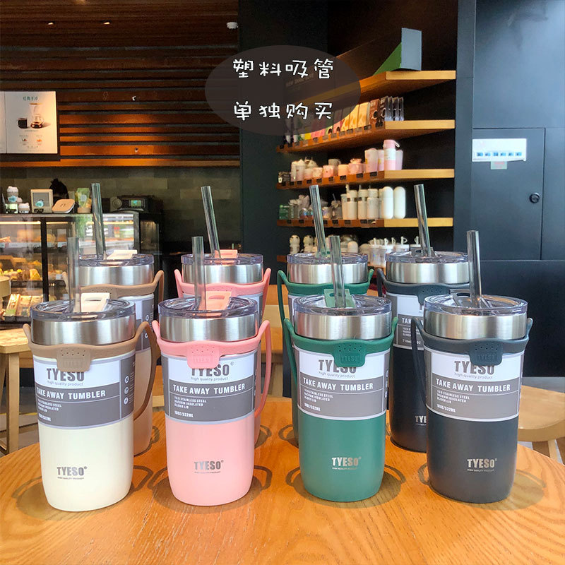Cup Portable Stainless Steel Water Cup Creative Personality Large Capacity Sports Handle Coffee Ice Cream Cup Bottle Cup Portable Stainless Steel Water Cup Creative Personality Large Capacity Sports Handle Coffee Ice Cream Cup Bottle