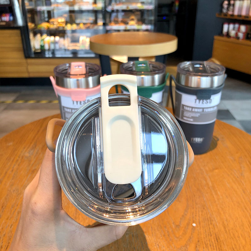 Cup Portable Stainless Steel Water Cup Creative Personality Large Capacity Sports Handle Coffee Ice Cream Cup Bottle Cup Portable Stainless Steel Water Cup Creative Personality Large Capacity Sports Handle Coffee Ice Cream Cup Bottle