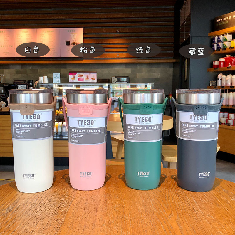 Cup Portable Stainless Steel Water Cup Creative Personality Large Capacity Sports Handle Coffee Ice Cream Cup Bottle Cup Portable Stainless Steel Water Cup Creative Personality Large Capacity Sports Handle Coffee Ice Cream Cup Bottle