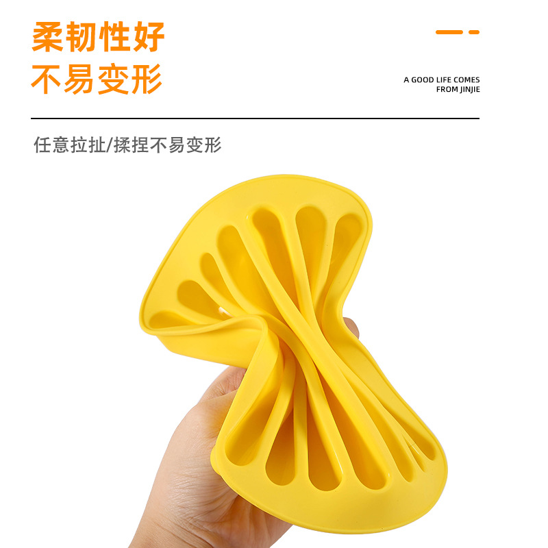Homemade DIY Silicone Ice Tray Molded Silicone Sausage Ham Hot Dog Mold Finger Cookie Cutter Ice Making Baking Mold
