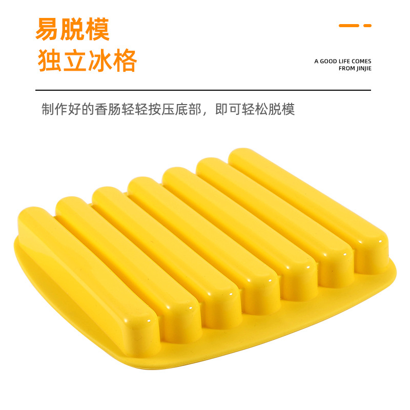 Homemade DIY Silicone Ice Tray Molded Silicone Sausage Ham Hot Dog Mold Finger Cookie Cutter Ice Making Baking Mold