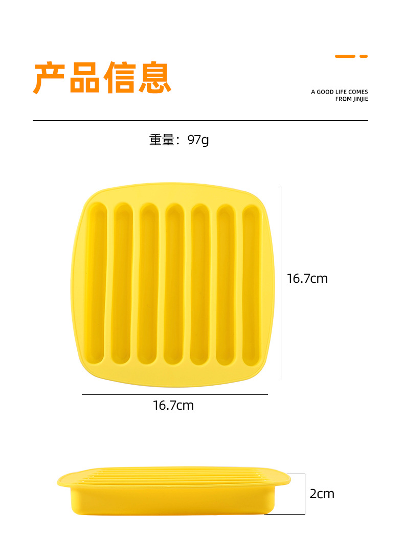 Homemade DIY Silicone Ice Tray Molded Silicone Sausage Ham Hot Dog Mold Finger Cookie Cutter Ice Making Baking Mold Homemade DIY Silicone Ice Tray Molded Silicone Sausage Ham Hot Dog Mold Finger Cookie Cutter Ice Making Baking Mold