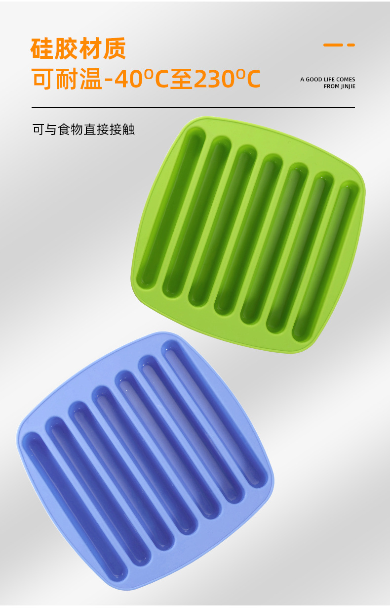 Homemade DIY Silicone Ice Tray Molded Silicone Sausage Ham Hot Dog Mold Finger Cookie Cutter Ice Making Baking Mold Homemade DIY Silicone Ice Tray Molded Silicone Sausage Ham Hot Dog Mold Finger Cookie Cutter Ice Making Baking Mold