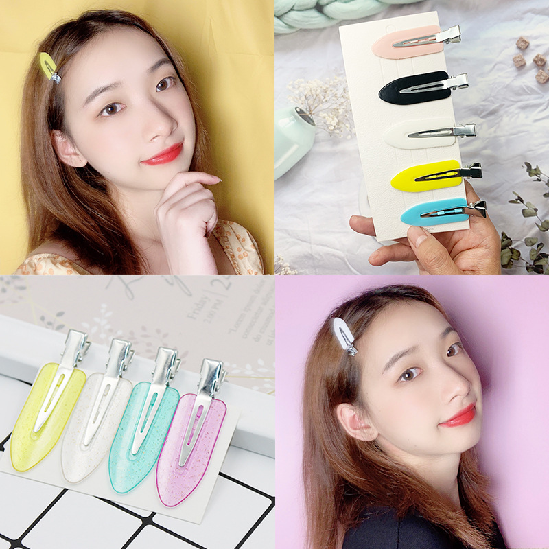 Nana Xiao Zhan Style Seamless Barrettes Internet Influencer Hairpin Ice Cream Surfboard Duckbill Clip Hairware Whole