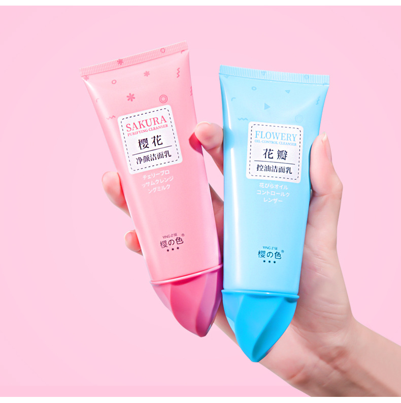 Cleanser Hydrating Moisturizing and Oil Controlling Petal Ice Cream Facial Cleanser Men's and Women's Skin Care OEM Cleanser Hydrating Moisturizing and Oil Controlling Petal Ice Cream Facial Cleanser Men's and Women's Skin Care OEM