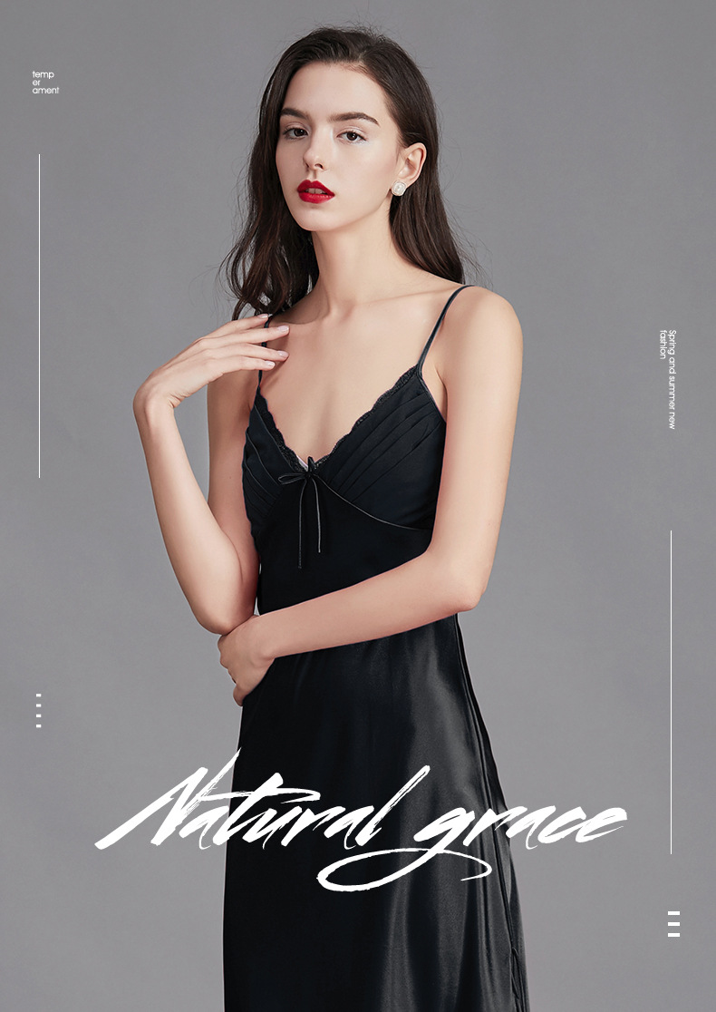 Yao Ting Cross-Border Large Size Suspender Pajamas Women's Summer Women's Ice Silk Silk Nightdress Sexy Long Home Wear Sq311 Yao Ting Cross-Border Large Size Suspender Pajamas Women's Summer Women's Ice Silk Silk Nightdress Sexy Long Home Wear Sq311