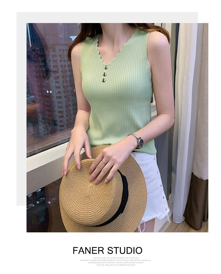 Plus size Button down tank top for summer girls with ice knit tops for everything Sexy V-neck T-shirt tops for girls Plus size Button down tank top for summer girls with ice knit tops for everything Sexy V-neck T-shirt tops for girls