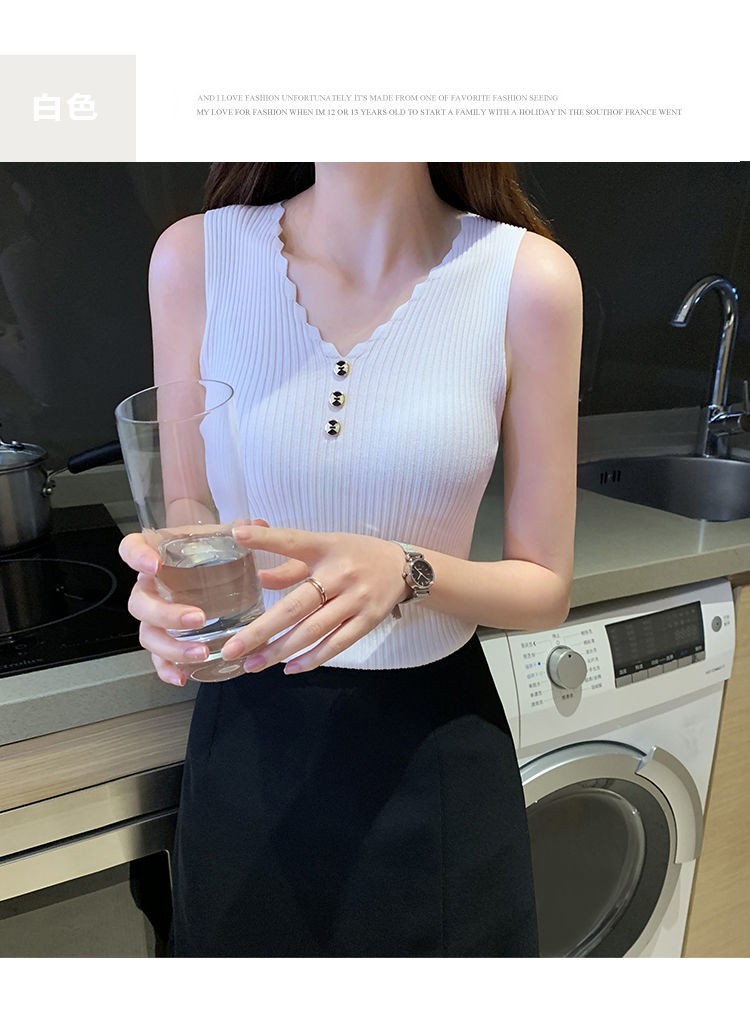 Plus size Button down tank top for summer girls with ice knit tops for everything Sexy V-neck T-shirt tops for girls Plus size Button down tank top for summer girls with ice knit tops for everything Sexy V-neck T-shirt tops for girls