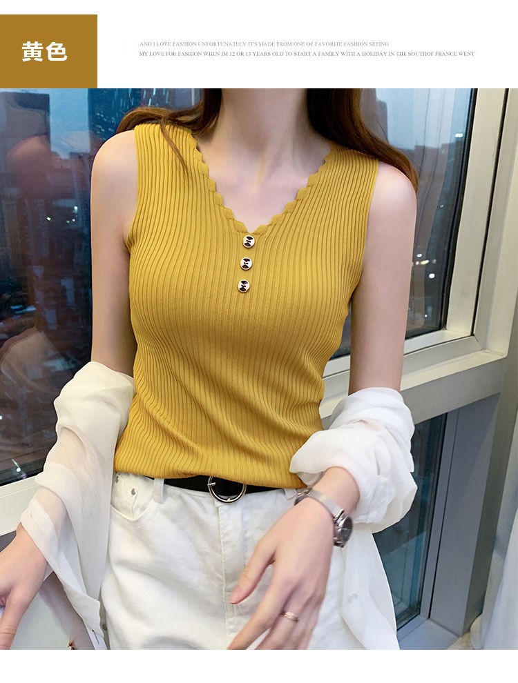 Plus size Button down tank top for summer girls with ice knit tops for everything Sexy V-neck T-shirt tops for girls Plus size Button down tank top for summer girls with ice knit tops for everything Sexy V-neck T-shirt tops for girls