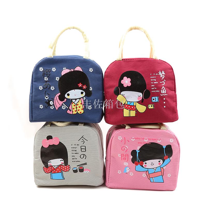Cartoon bag Oxford waterproof lunch box bag ice pack picnic bag lunch bag insulate bag