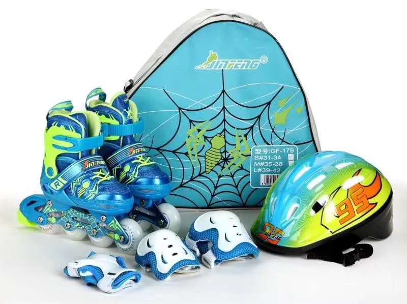Full Flash the Skating Shoes Roller Skates Set Skates
