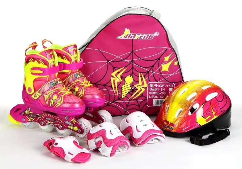 Full Flash the Skating Shoes Roller Skates Set Skates