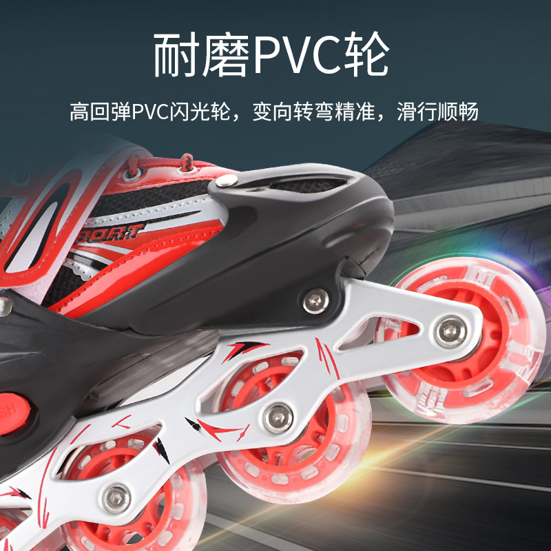 PVC Children&#039;s The Skating Shoes Universal Skates Adult Pulley Speed Skating Roller Skates Qfenc Sliding Heelys Customization