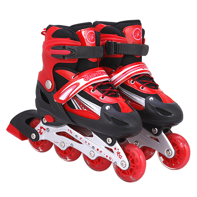 Factory Wholesale Pu Full Flash Children&#039;s Skate Suit Men&#039;s and Women&#039;s Adult Inline Skates Full Set Roller Skates
