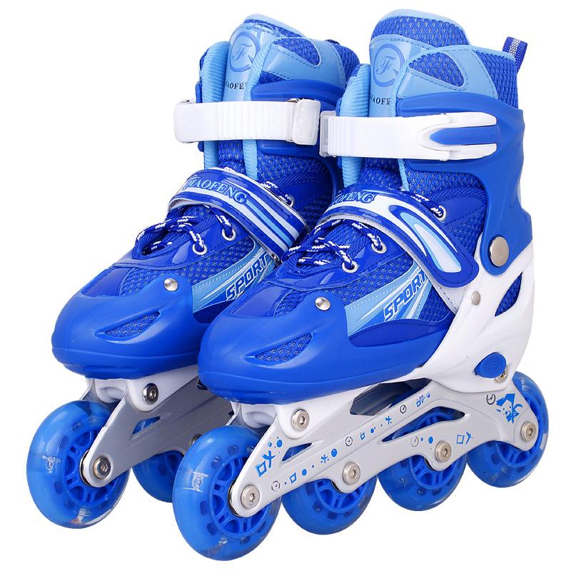 Factory Wholesale Pu Full Flash Children&#039;s Skate Suit Men&#039;s and Women&#039;s Adult Inline Skates Full Set Roller Skates