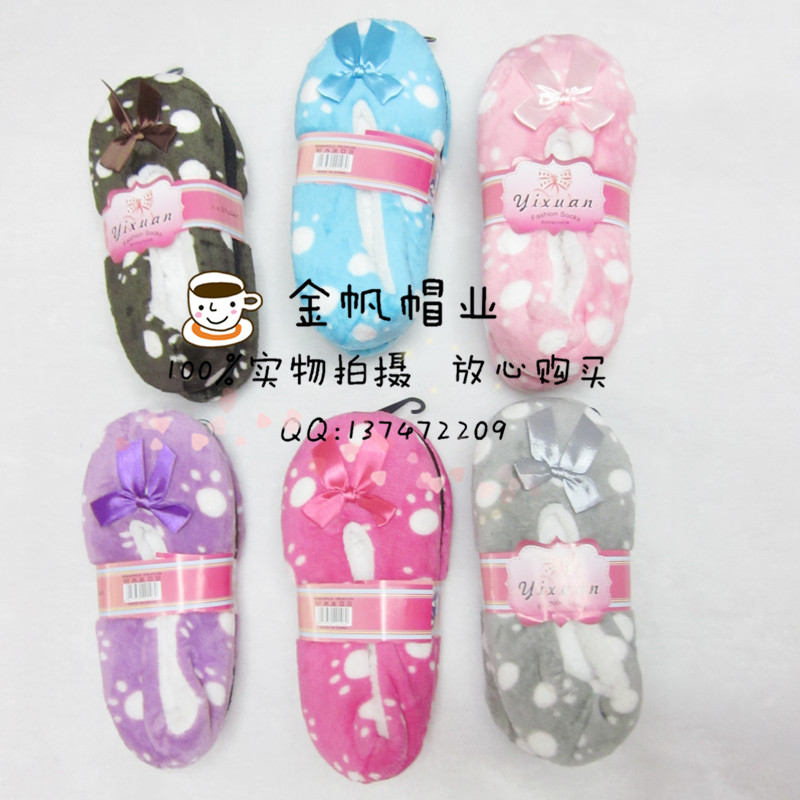 Foreign trade flannel floor socks, floor socks, skates, socks, shoes, socks, shoes, shoes, shoes.