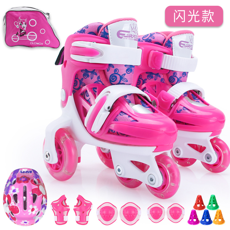 Factory Direct Sales One Piece Dropshipping Skates the Skating Shoes Children&#039;s Suit Baby Rollerskate Roller Skates Heelys