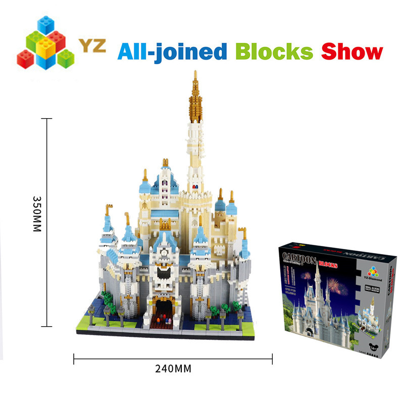 Small Diamond Granule block Taj Mahal Yellow Crane Tower Vasili Castle Lighting Gift Box Version ACRYLIC 8001 Small Diamond Granule block Taj Mahal Yellow Crane Tower Vasili Castle Lighting Gift Box Version ACRYLIC 8001