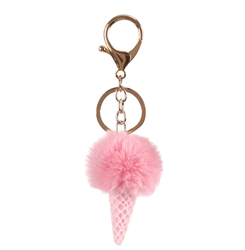 New Acrylic Ice Cream Keychain Pendant Simulation Ice Cream Resin Cone Imitation Rex Rabbit Fuzzy Ball Hanging Drop New Acrylic Ice Cream Keychain Pendant Simulation Ice Cream Resin Cone Imitation Rex Rabbit Fuzzy Ball Hanging Drop