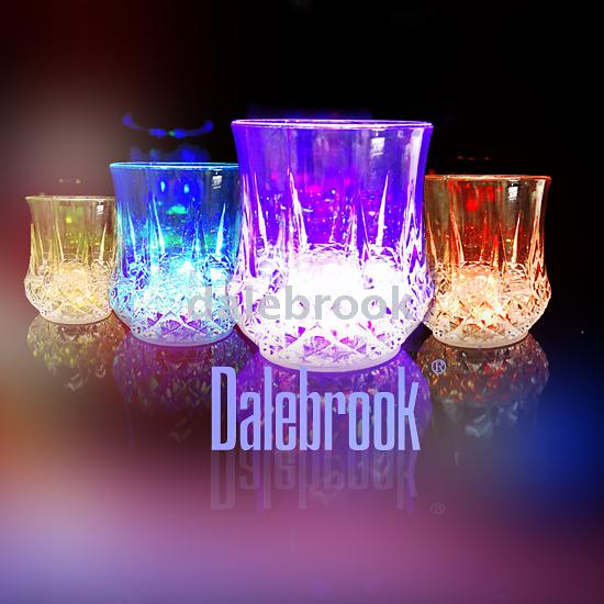 Dalebrook acrylic sensor LED glowware cup, cocktail glass, whisky pineapple cup