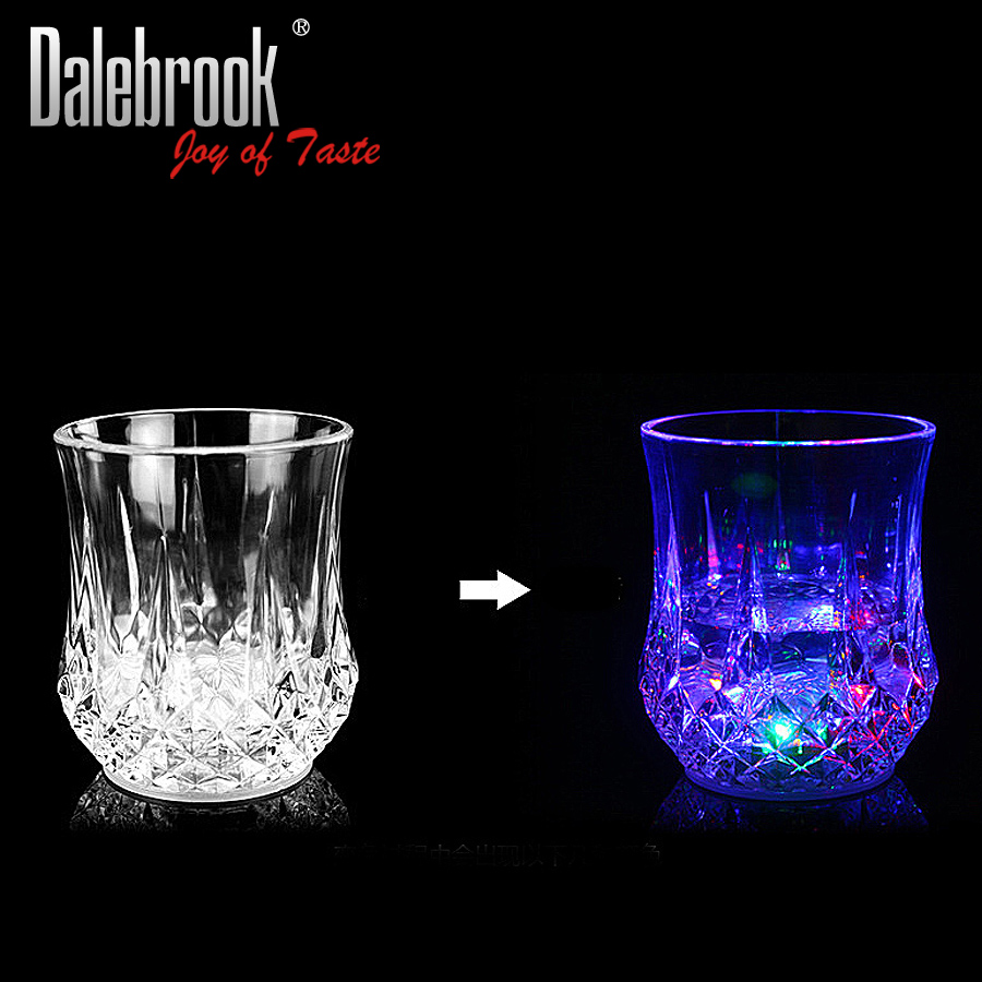 Dalebrook acrylic sensor LED glowware cup, cocktail glass, whisky pineapple cup