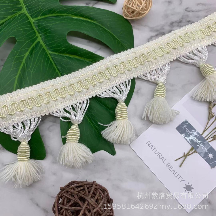 New Curtain Acrylic Cashmere Hanging Ball Clothing Accessories Tassel Fringe Lace Pillow Accessories Factory Wholesale New Curtain Acrylic Cashmere Hanging Ball Clothing Accessories Tassel Fringe Lace Pillow Accessories Factory Wholesale